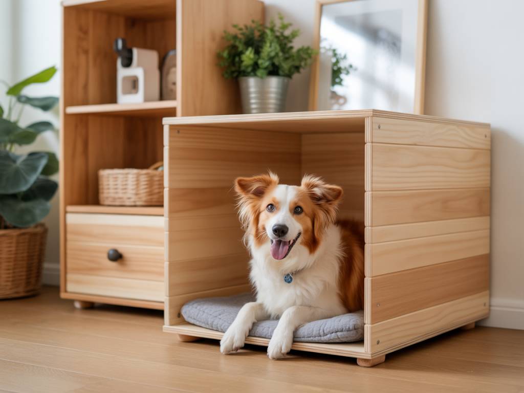Fabriquer une niche pour chien en bois : confort, isolation et design pour votre compagnon