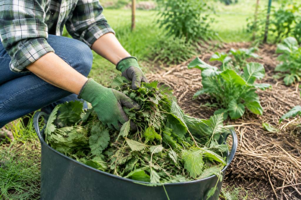 Paillage d’ortie : comment le préparer et l’utiliser au jardin