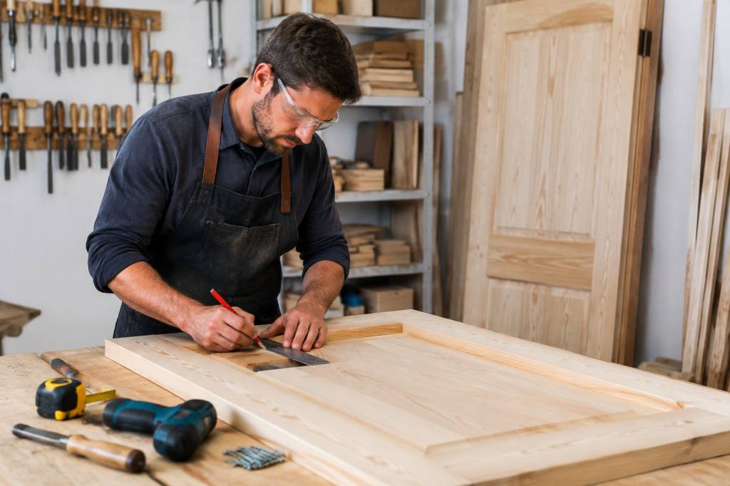 Plan pour fabriquer une porte en bois : étapes et conseils de bricolage